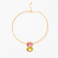 Violet Necklace in Citrus 1