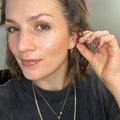 Daisy 3D Huggie Hoop Earrings 3