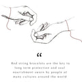 Joyful Journey Gold Plated Chakra Red String Bracelet 4