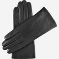 Isabella (black) - Italian lambskin leather gloves with cashmere lining & touchscreen feature 2