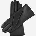Isabella (black) - Italian lambskin leather gloves with cashmere lining & touchscreen feature 3