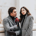 Isabella (red) - Italian lambskin leather gloves with cashmere lining 9