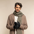 Julian (black) - Classic sheepskin leather gloves with warm fleece lining and touchscreen feature 7