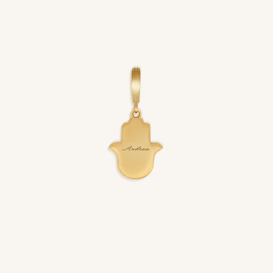 Ultimate Serenity Gold Hamsa Engravable Charm