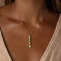 Guardian Spirit Jade Evil Eye Gold Necklace 2
