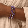 Inner Wisdom - Amethyst Hamsa Evil Eye Charm Bracelet 2