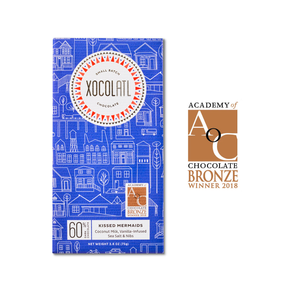 Kissed Mermaids Dark Chocolate Coconut Bar
