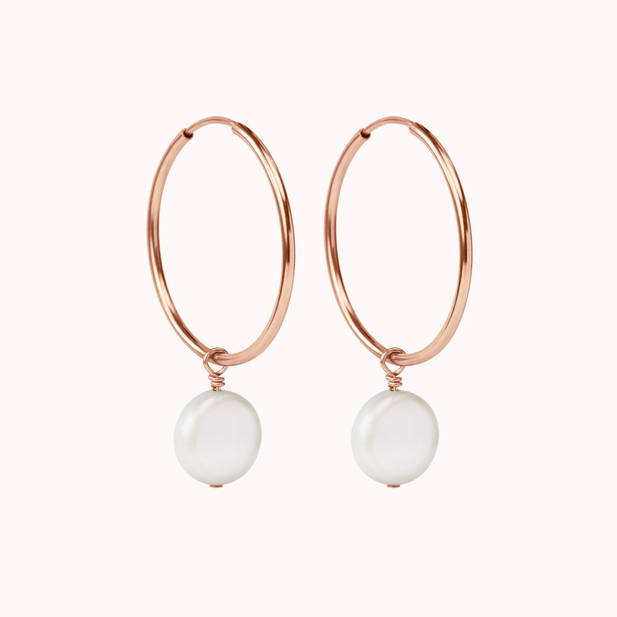 Lana Pearl Hoop Earrings