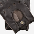Leonardo (dark brown) - Italian driving gloves made of American deerskin leather 3