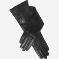 Leonora (black) - Italian cashmere lined 6-button length leather gloves 2