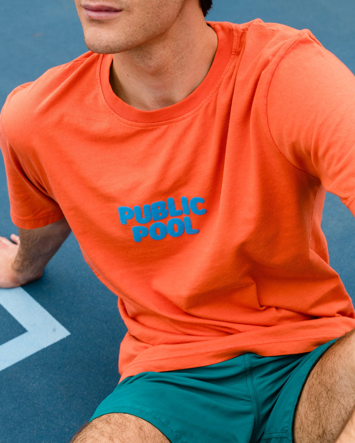 Pool Tee — Orange
