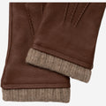 Lorenzo (brown) - Italian gloves made of American deerskin leather with cashmere lining 4