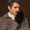Luciano (black) - Handmade Italian knitted wool gloves with luxurious cashmere lining 2
