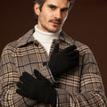 Luciano (black) - Handmade Italian knitted wool gloves with luxurious cashmere lining 8