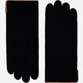 Luciano (black) - Handmade Italian knitted wool gloves with luxurious cashmere lining 1