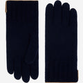 Luciano (dark blue) - Handmade Italian knitted wool gloves with luxurious cashmere lining 2
