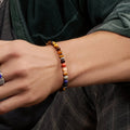 Serene Fearlessness Tiger's Eye Matte Jasper Chakra Bracelet 4