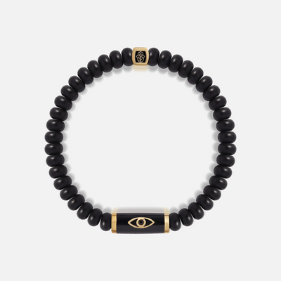 Prosperous Journey Evil Eye Onyx Bracelet