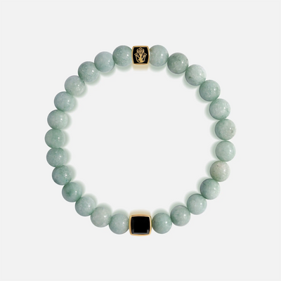 Abundant Support Jade Onyx Hamsa Bracelet