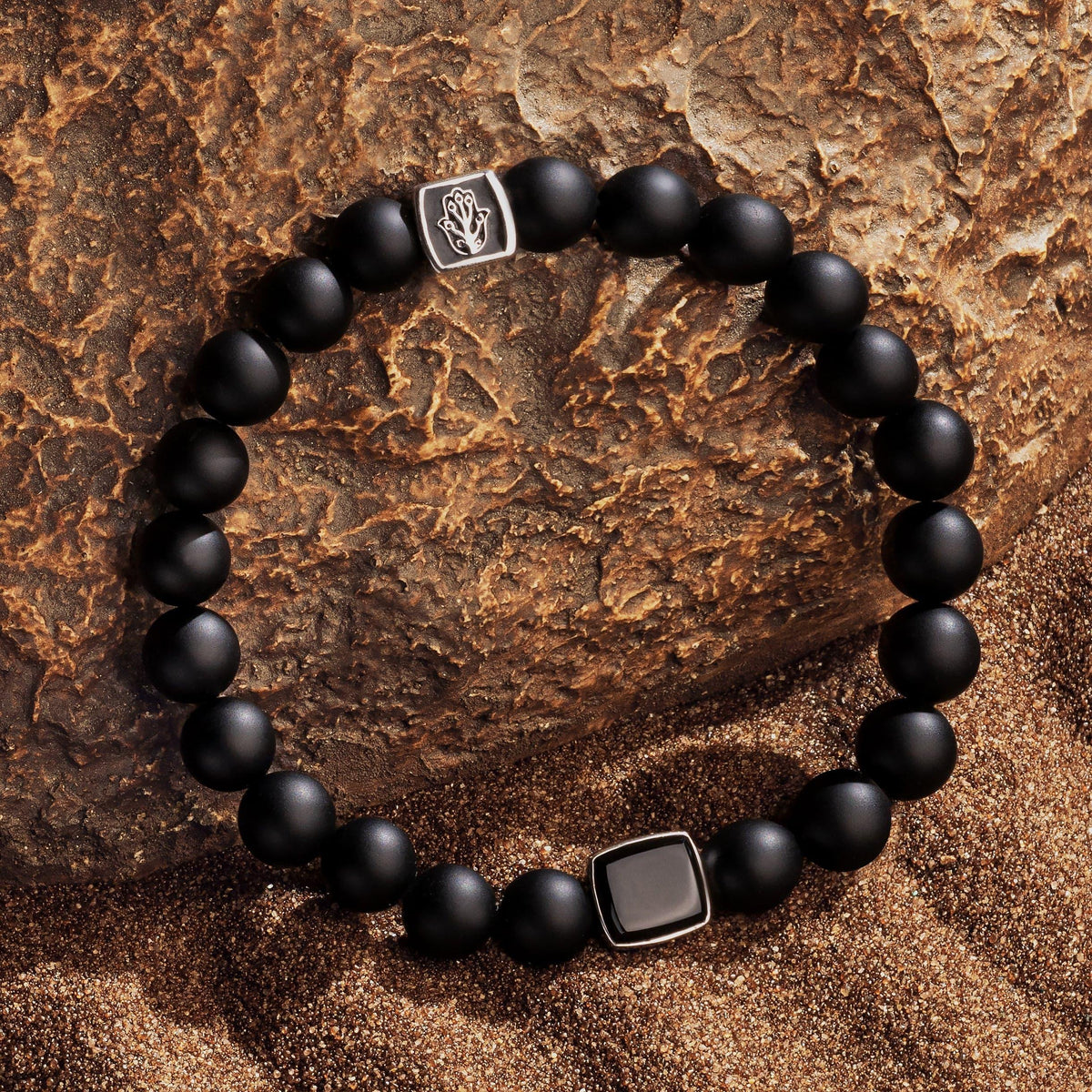 Powerful Vibrations Matte Onyx Bracelet