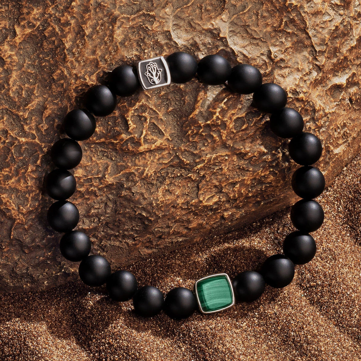 Abundant Positivity Onyx Malachite Bracelet