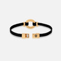 Constant Protection Black Onyx Karma Circle Men’s Black String Bracelet Medium 6