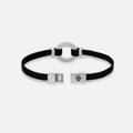 Positive Vibrations Malachite Karma Circle Men’s Black String Bracelet 4