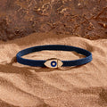 Men's Forward Vision Evil Eye Blue String Bracelet 3