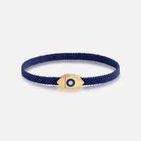 Men's Forward Vision Evil Eye Blue String Bracelet