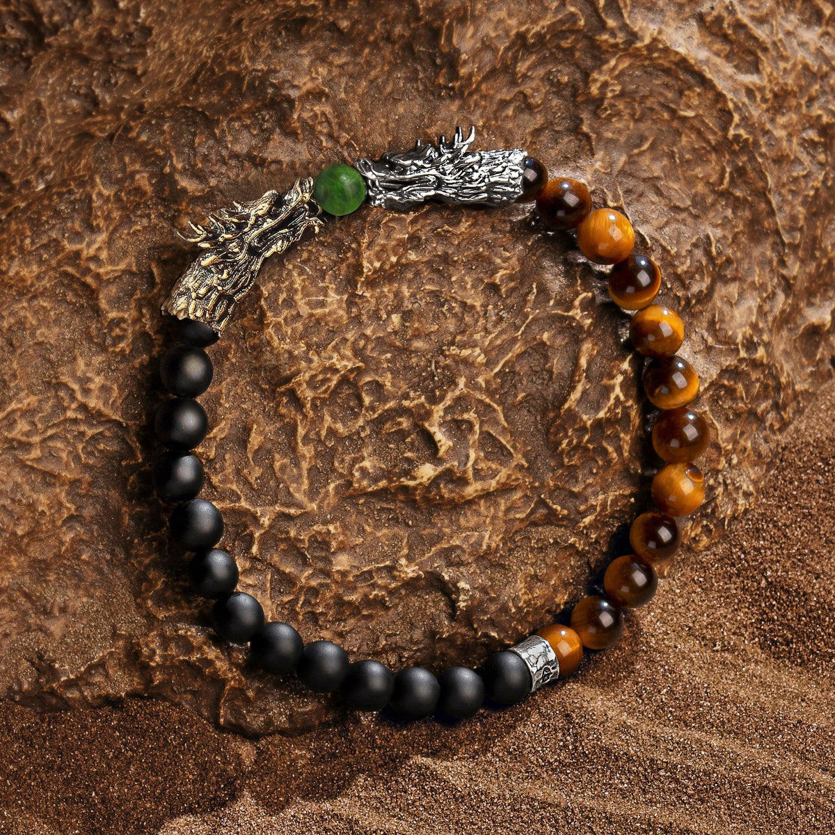 Fulfillment of Potential Multi Stone Dragon Bracelet