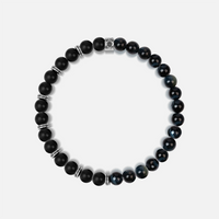 Balanced Perspective Onyx & Blue Tiger's Eye Bracelet