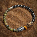 Serene Existence Jade Hematite Buddha Bracelet 3