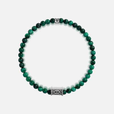 Enchanting Gaze Malachite Evil Eye Bracelet
