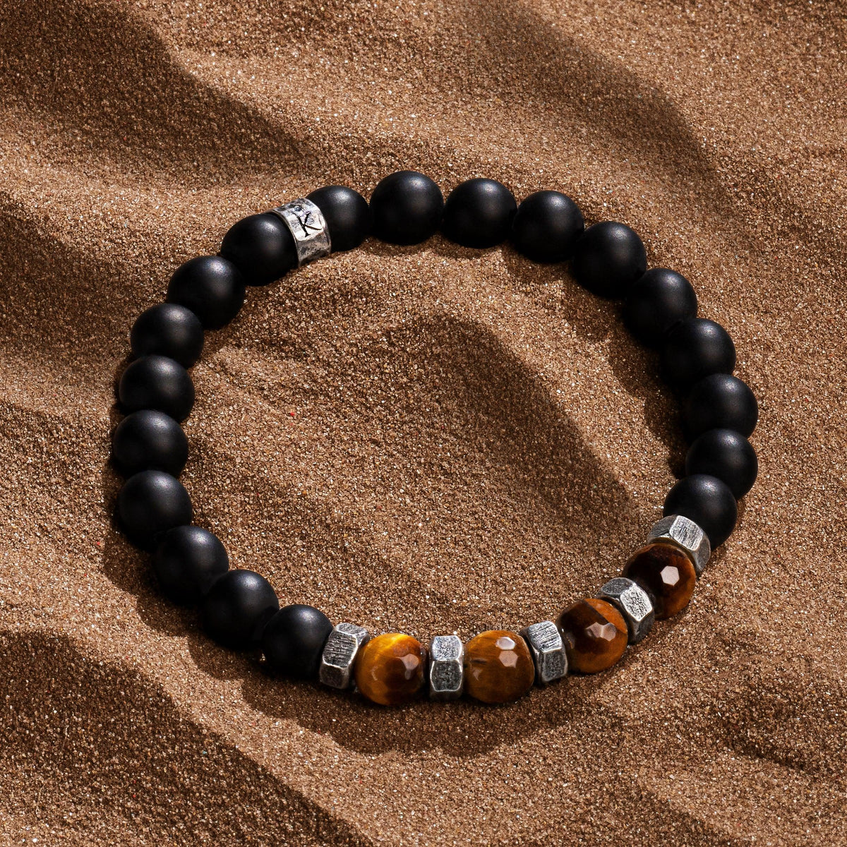 Bestowed Strength Matte Onyx Bracelet
