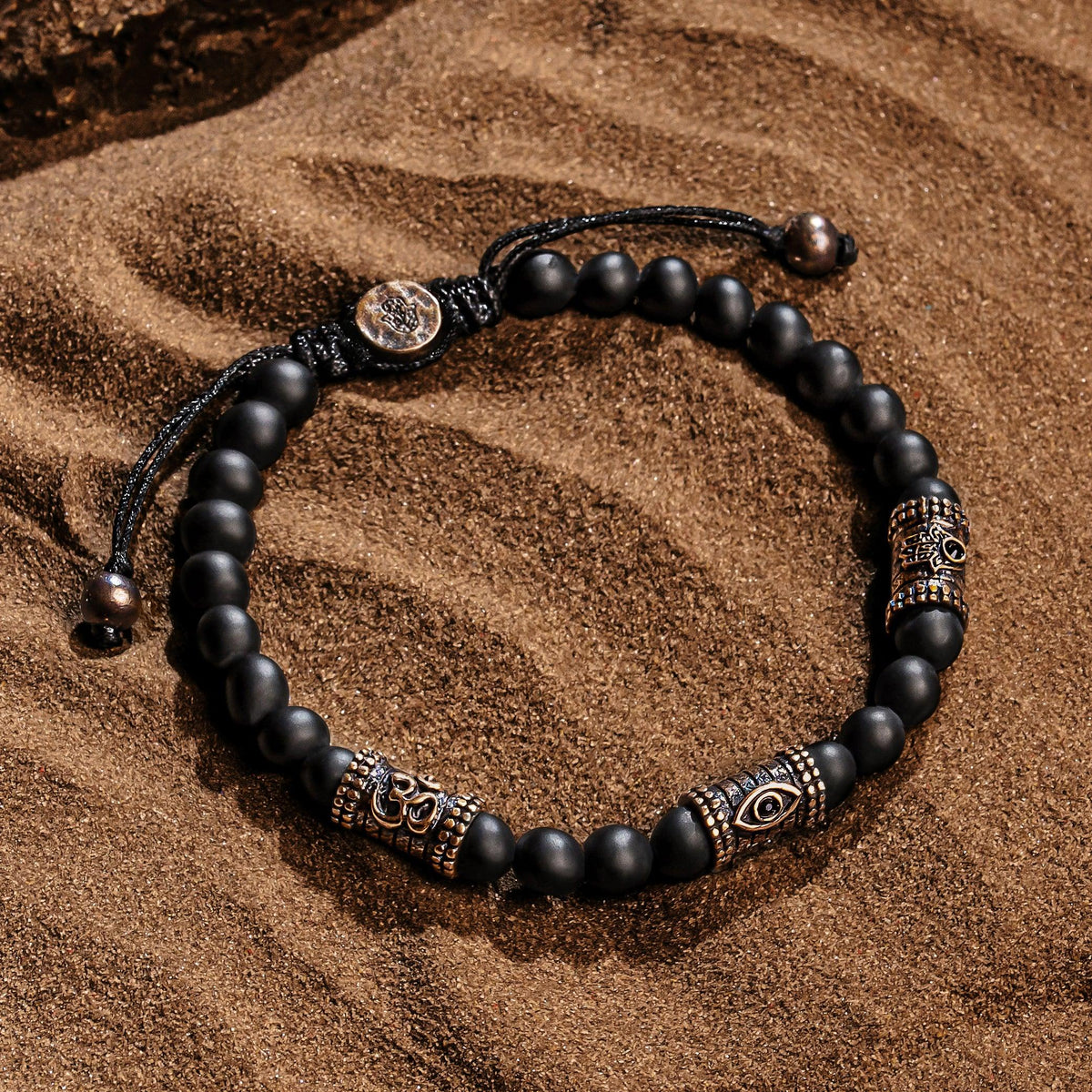Highest Frequency Triple Protection Matte Onyx Bracelet