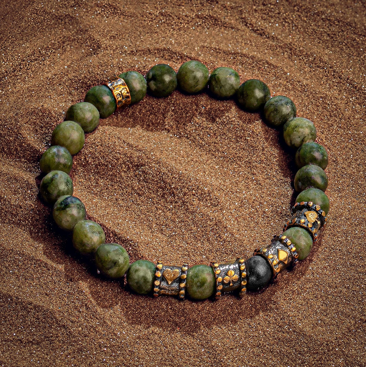 Exceptional Luck 4 Suits Jade Vegas Bracelet
