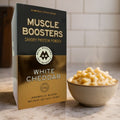 Muscle Boosters White Cheddar Box - Organic Grass-Fed Whey Protein Isolate (10 Single Serve Packs) 1