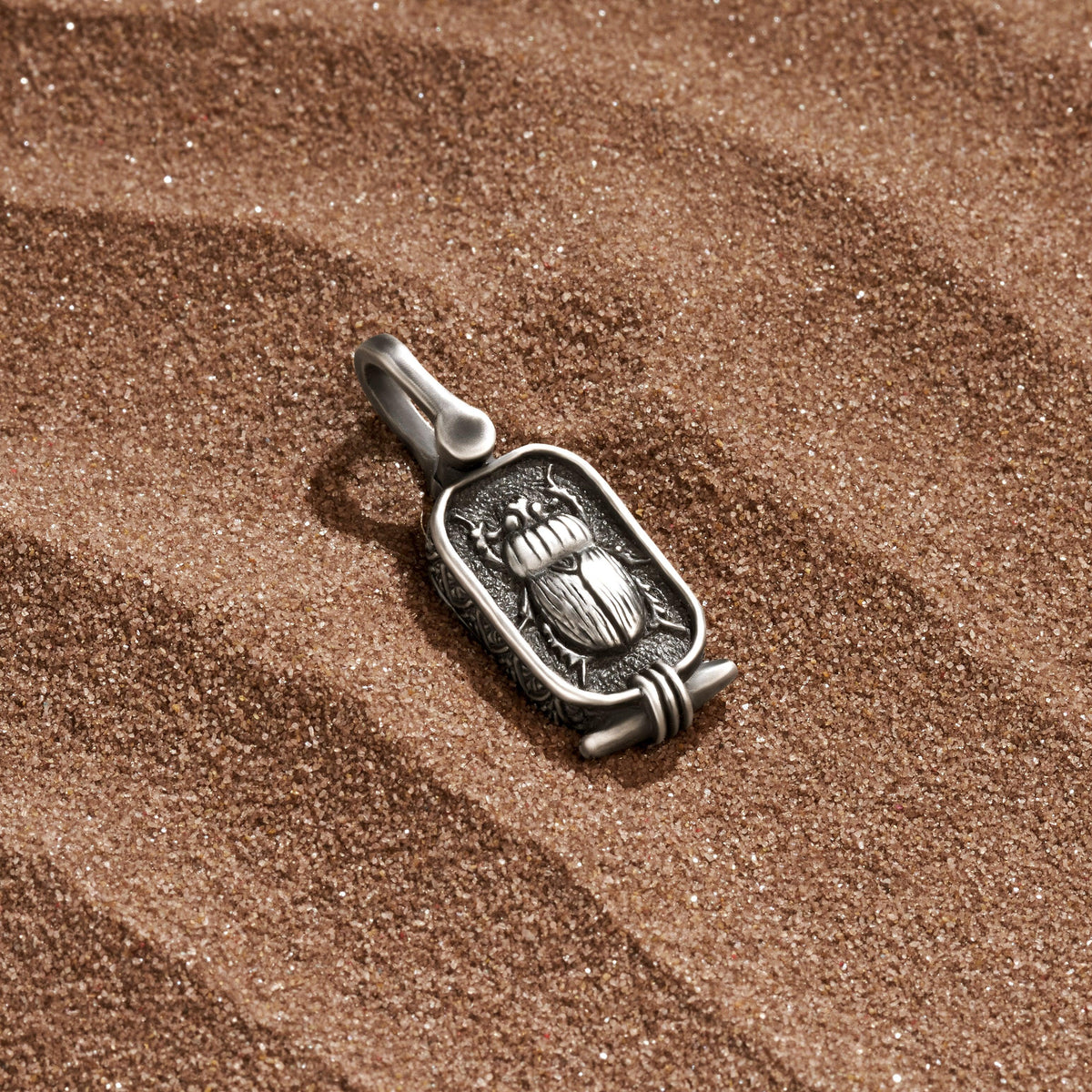 Tenacious Survivor Scarab Beetle Charm