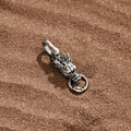 Fierce Power Silver Dragon Charm 3