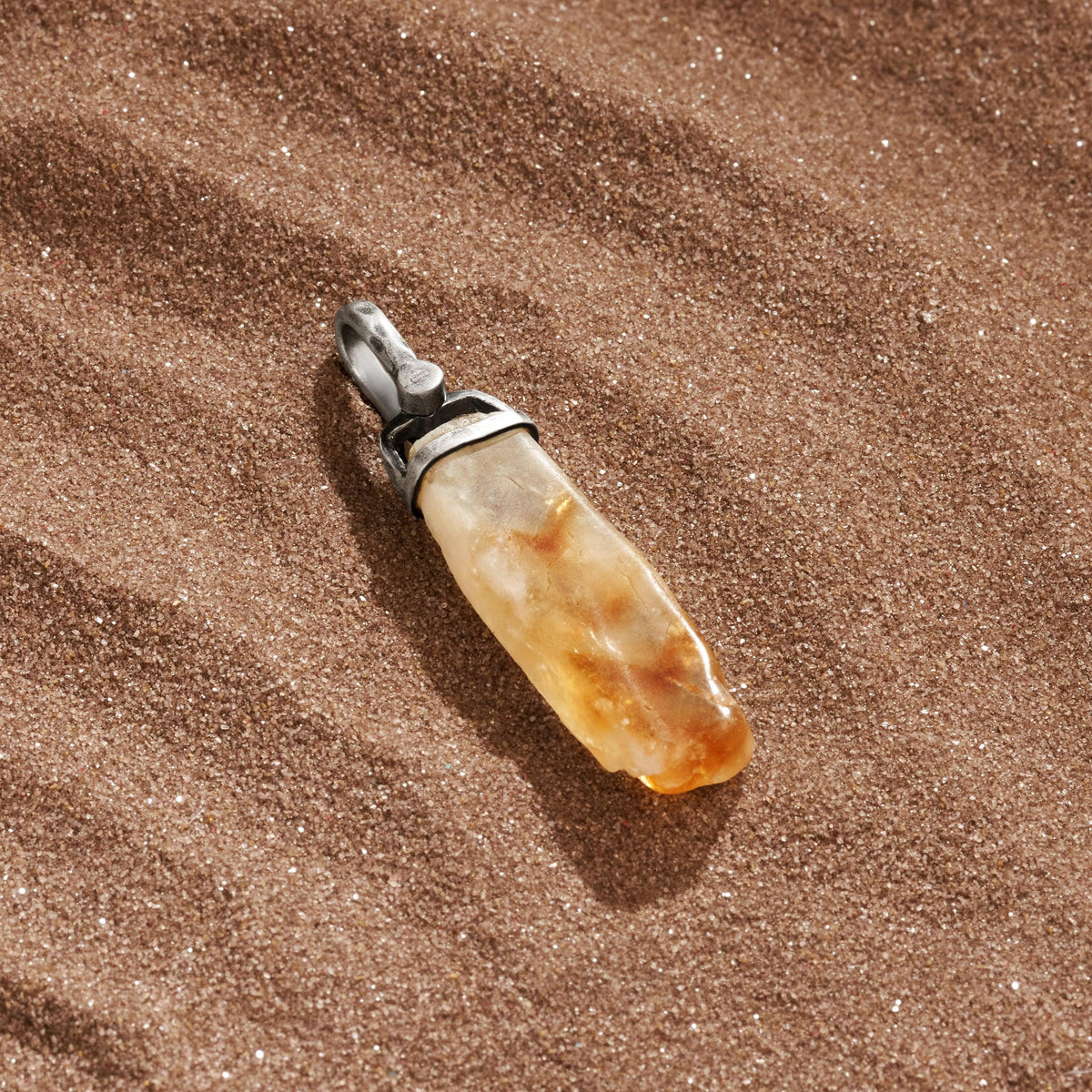 Sunny Skies Citrine Crystal Charm