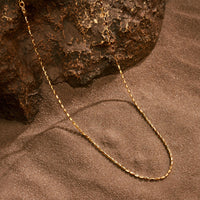 Infinite Energy Diamond Cut Gold Necklace