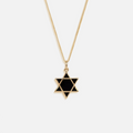 Grounded in Hope Black Onyx Star of David Necklace 1