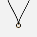 Soulful Exploration Onyx Karma Circle Black String Necklace 1