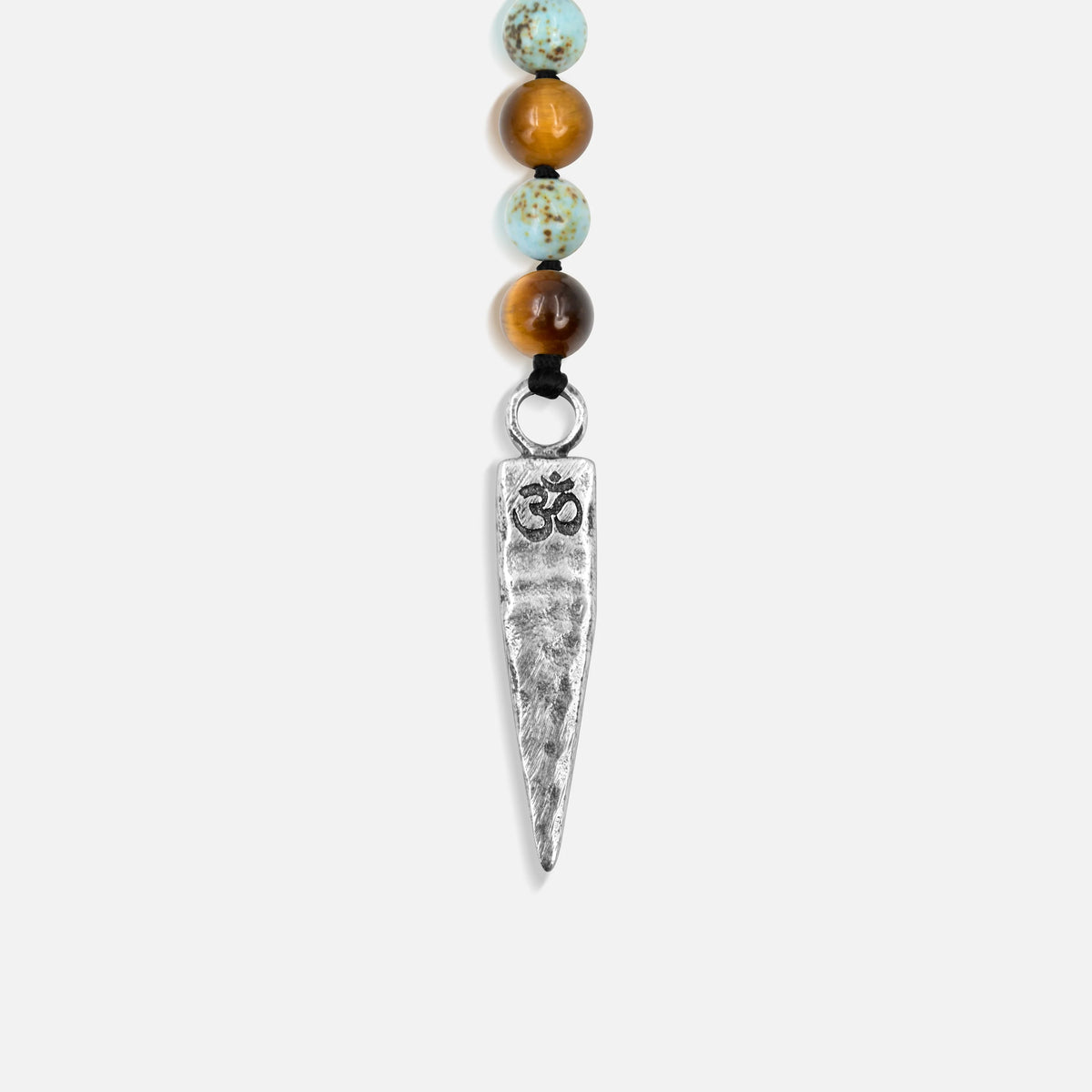 Sublime Tranquility 4 Symbol Tiger's Eye Turquoise Necklace