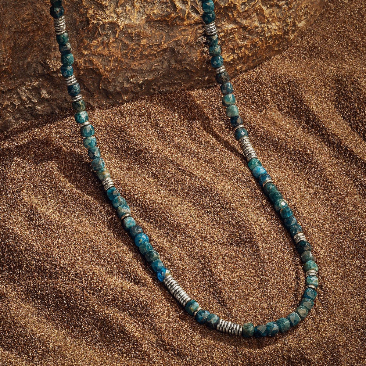 Endless Luck Apatite Heishi Choker Necklace