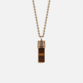 Outstanding Strength Tiger's Eye Evil Eye Slab Necklace 1