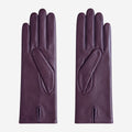 Marcella (brown) - Unlined women’s lambskin leather gloves 2