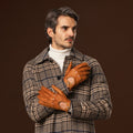 Marcello (brown) – Luxurious Italian peccary driving gloves 6