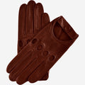 Mario (brown) - Italian lambskin leather driving gloves 1