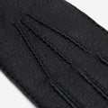 Matteo (black) - Italian gloves made of American deerskin leather with cashmere lining 5